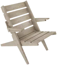 Miljöörakennus aurinkotuoli kokoon taittuva vaalean harmaa 67 x 89 x 80 cm - 1