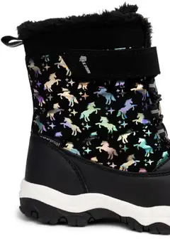Lejon lasten vedenpitävät talvikengät Aiden WP Unicorn - black multicolored - 6
