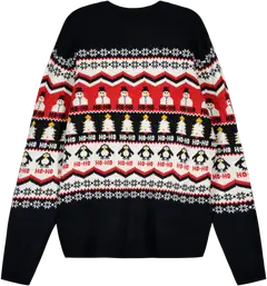 WKLY. miesten jouluneule Penguin 195W452501 - BLACK - 2