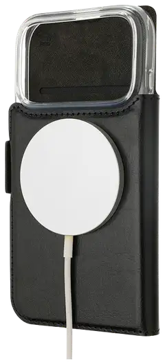 Wave MagSafe -yhteensopiva Book Case, Apple iPhone 17 Pro, musta - 2