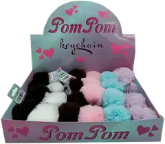 Avaimenperä Pompom, erilaisia värejä - 2