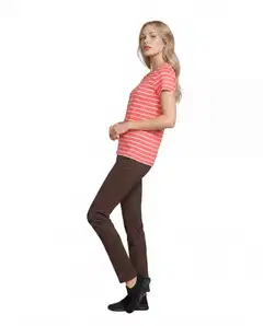 House naisten stretch-housut 222H262908 - brown - 4