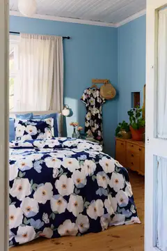 Finlayson pussilakanasetti Ruusa 150x210+50x60 t.sininen/salvia - 6