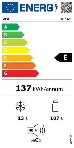 UPO  jääkaappi pakastinlokerolla R1412F - 3