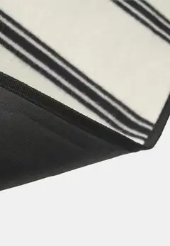 Åhléns Home picnickhuopa Stripe 120x150cm white/blac - 4