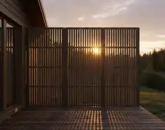 Näkösuoja ritilä, tumman harmaa, 179x80x2cm - 4