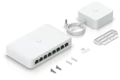 Ubiquiti edullinen 8-porttinen gigabit PoE -pöytäkytkin USW-Lite-8-POE - 6
