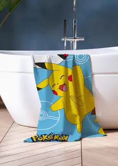 Pokemon lasten kylpypyyhe 70x140 cm monivärinen - 4