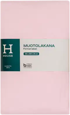 House muotolakana 90 x 200 x 20 cm vaaleanpunainen - 1