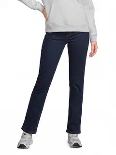 House naisten farkut Straight Fit - DARK BLUE WASHED - 1