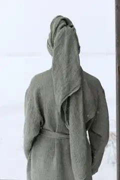 Lapuan Kankurit jättipyyhe Terva 85x180 cm valko-oliivi - 7