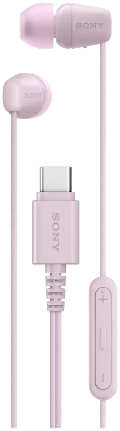Sony langalliset nappikuulokkeet USB-C liitännällä IER‑EX15CP pinkki - 1