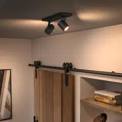 Philips Hue Runner -kohdevalaisin kahdella spotilla 4.2W 2200-6500K 400LM musta - 5