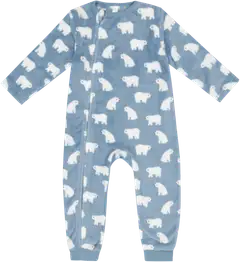 TEX BASIC vauvojen potkupuku fleeceJääkarhu - Sky - 1