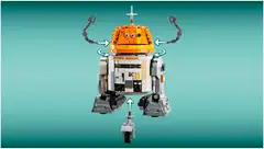 LEGO® Star Wars 75416 Ahsoka™ Astromekaanikkodroidi Chopper (C1-10P)™ - 8