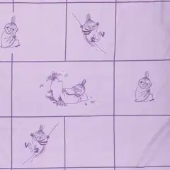 Moomin Arabia Muumi pussilakanasetti 150x210 Pikku Myy lila GOTS - 3