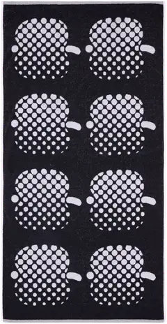 Finlayson kylpypyyhe Optinen Omena 70x140 cm musta - 1