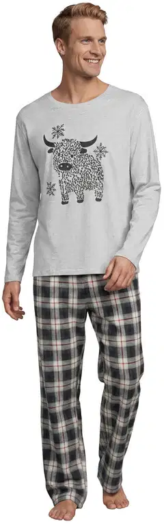 House miesten pyjama 191H382619 - LIGHT GREY - 1