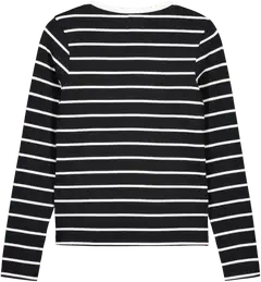 WKLY. naisten ribbipusero 213W000100 - black/off white - 2
