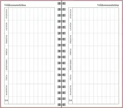 Ajasto taskukalenteri Simple, ruusukulta - 5