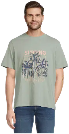 House miesten t-paita Palm Beach 195H152613 - Sage Green - 1