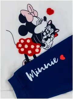 Disney vauvojen collegesetti Minni Hiiri - Off white - 3