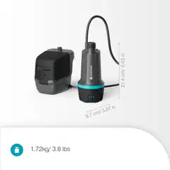Akkupuutarhapumppu GARDENA 3000 18V P4A sis. akku, 3000 l/h - 4