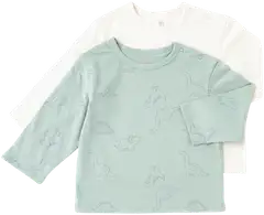 TEX BABY vauvojen paita Dinot I274203 2-pack - GREEN LIGHT - 1