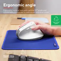 Trust Bayo+ ergonominen langaton hiiri valkoinen - 9