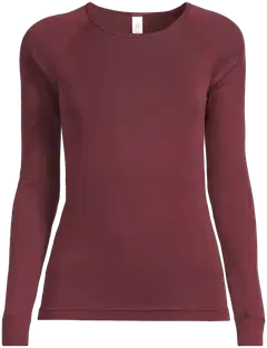 House naisten merinovilla-aluspaita 210H332603 - 19-1617tcx burgundy - 2