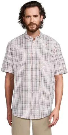 House miesten ruudullinen kesäpaita 194H152618 - Marron check - 1