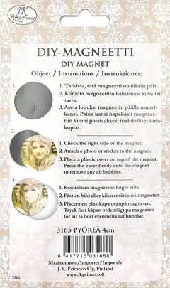 J.K. Primeco DIY-magneetti pyöreä 4cm 6kpl - 2