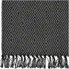 House puuvillamatto Twill 90x150 cm harmaa/musta - 4