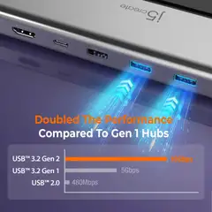 J5 Create USB4 4K kolmen näytön telakka - 7