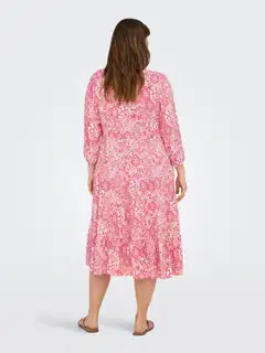 ONLY CARMAKOMA naisten mekko Carmilana - Cloud dancer - 4