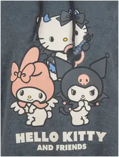 Hello Kitty naisten collegehuppari Kuromi - Antracite - 2