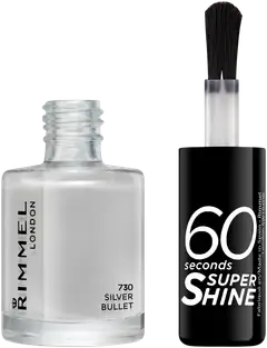 Rimmel 8ml 60 seconds Super Shine 730 Silver Bullet kynsilakka - 2