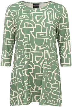 RATIA® N.trikootunika Pisara Kartta - vihreä/kerma - 1