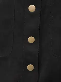WKLY. naisten lyhyt pehmeäpintainen tekosäämiskähame painonapituksella 221W312656 - black - 6