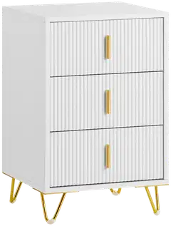 SoBuy yöpöytä valkoinen FBT115-L-W - 1