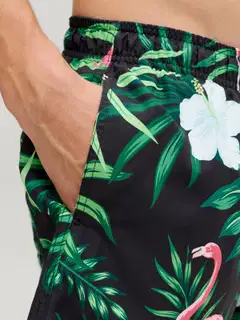 JJ REBEL miesten uimashortsit Jrebhawaii - BLACK - 6