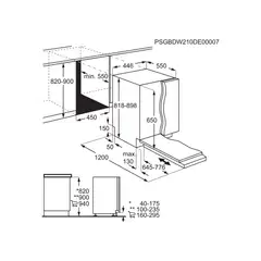 Electrolux integroitava astianpesukone EEQ42200L 45cm valkoinen - 10