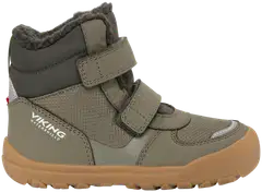 Viking lasten WP talvikengät Rowan Barefoot - Olive - 1