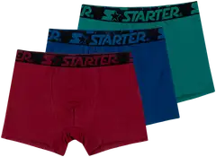 Starter lasten bokserit YCB001-61233 3-pack - wine/green/star - 1