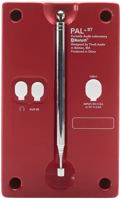 Tivoli Audio kannettava DAB+/FM Bluetooth-radio PAL+ Gen.3 BT punainen - 3