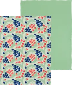 House keittiöpyyhe Grapes 50x70cm vihreä 2-pack PatternLab - 1