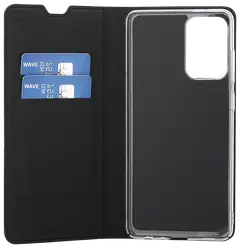 Wave Book Case, Samsung Galaxy A72 5G / Samsung Galaxy A72, Musta - 3