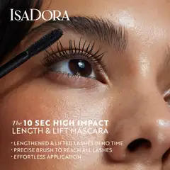 Isadora High Impact Length&Lift Mascara ripsiväri Black 9 ml - 4