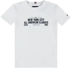 Tommy Hilfiger lasten t-paita KB0KB09936 - WHITE - 1