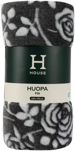 House huopa Rose 130x170 cm tummanharmaa - 2